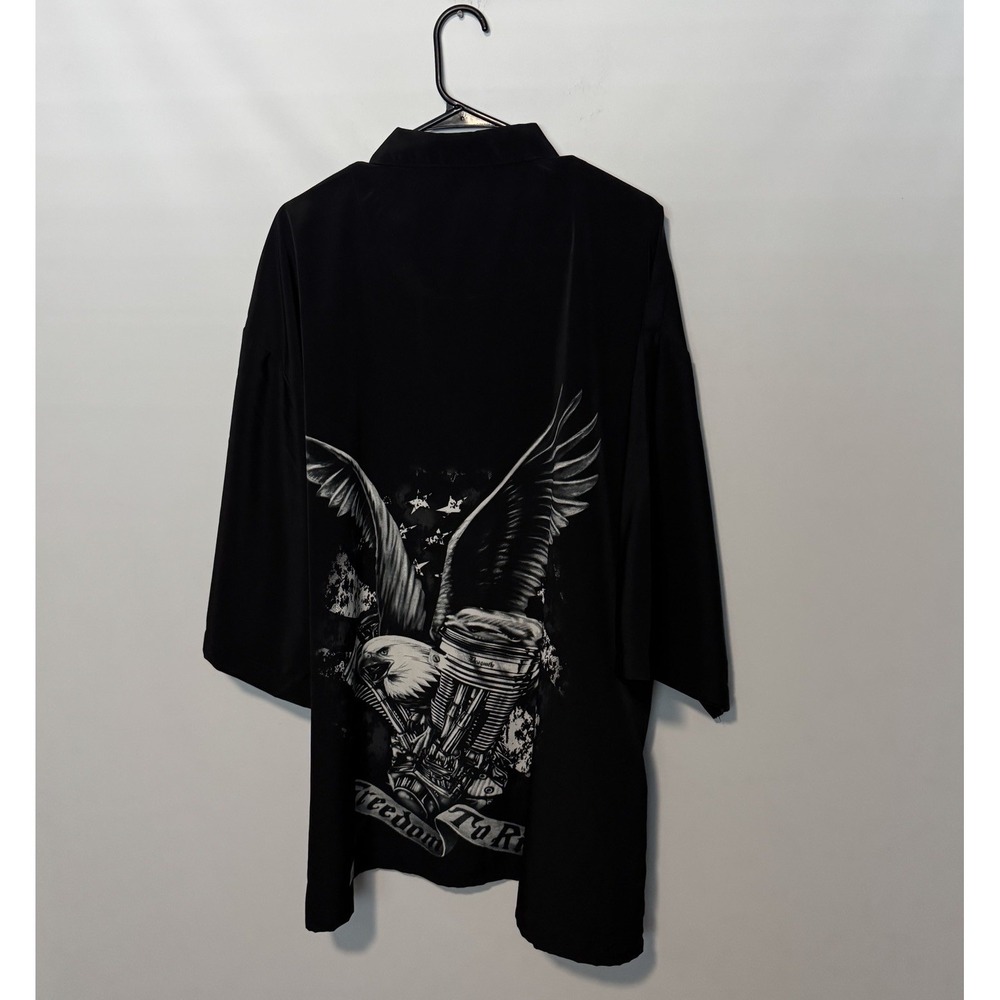 Dragonfly Shirt Mens 5XL Black Roadhouse Eagle Motorcycle Biker Freedom to Ride - Picture 7 of 9